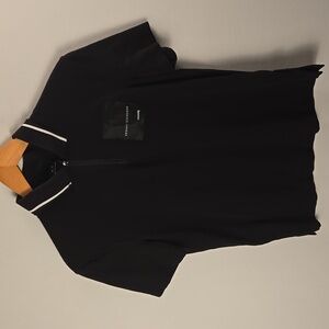 Armani Exchange Mens Limited Edition Mix Mag Reg Fit Black Polo Sz XS Streetwear
